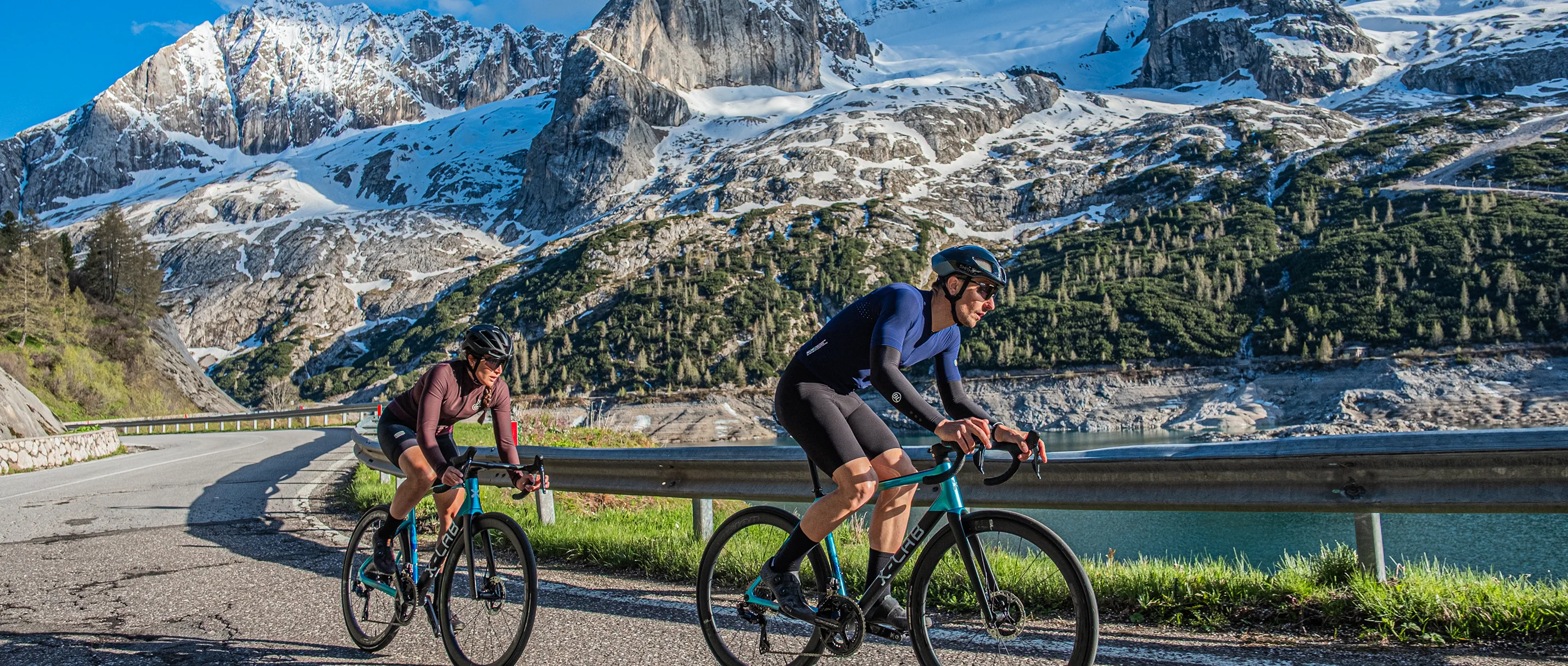 Cyclist riding outdoors